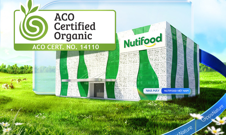 Nutifood sở hữu dây chuyền sữa công thức pha sẵn đạt chứng nhận hữu cơ Úc - ACO