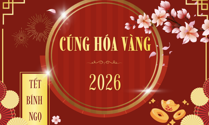Văn khấn lễ hóa vàng Tết Bính Ngọ 2026