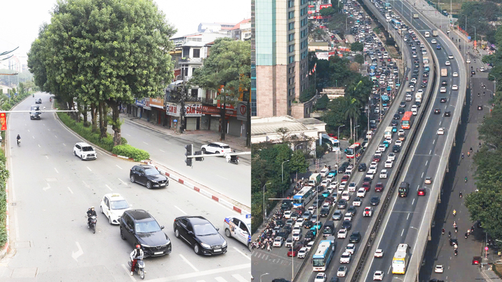 Cửa ngõ Hà Nội ùn ứ, nội đô thông thoáng sáng 27 Tết