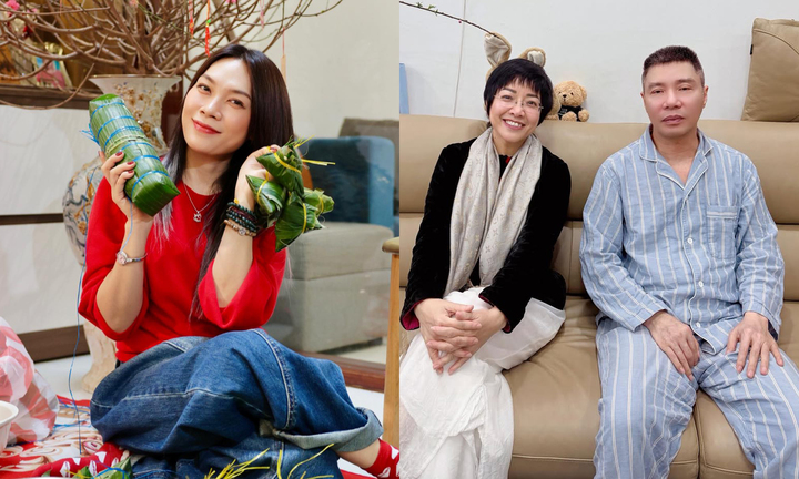 Sao Việt ngày cuối năm: Mỹ Tâm làm bánh tét, MC Thảo Vân tới thăm chồng cũ