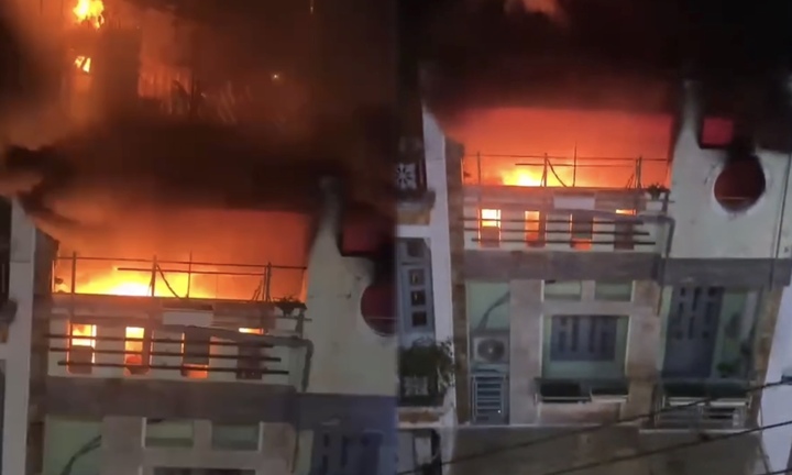 Hỏa hoạn bùng phát tại căn nhà 3 tầng tại TP.HCM, 4 người kịp thoát nạn