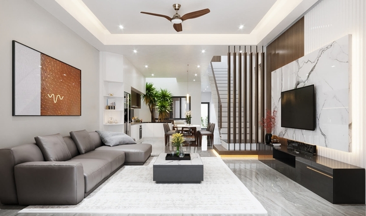 Giải pháp xử lý tiếng vang hiệu quả cho nhà trần cao, phòng rộng 