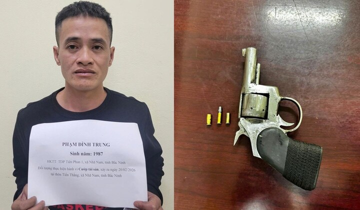Bắt giữ kẻ dùng súng cướp ô tô sau 1 giờ gây án ở Bắc Ninh
