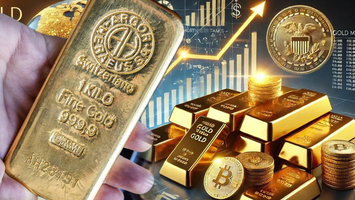 Vàng vọt lên 5.105 USD/ounce, chứng khoán xanh rực sau quyết định của Tòa án Mỹ