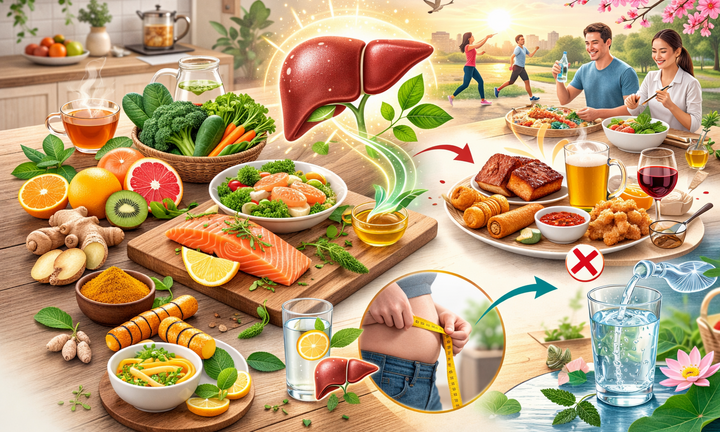 5 thực phẩm nên ăn để phục hồi gan sau chuỗi ngày quá tải vì rượu bia