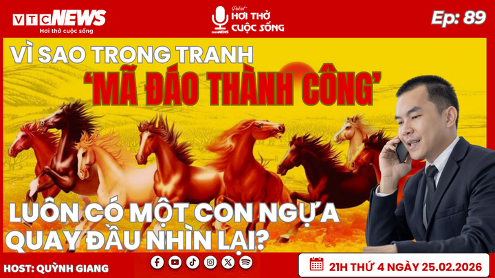 Vì sao trong tranh ‘Mã đáo thành công’ luôn có một con ngựa quay đầu nhìn lại?