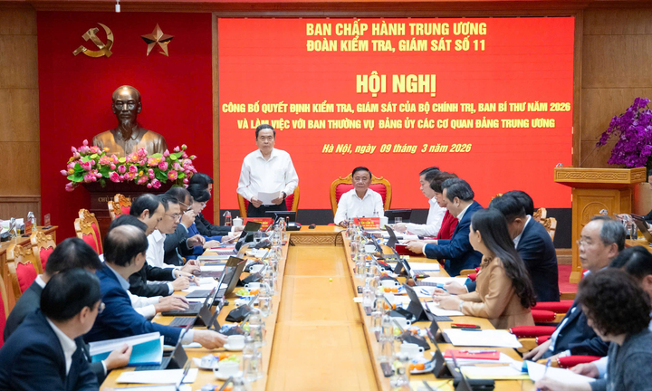 Bộ Chính trị sẽ kiểm tra Ban Thường vụ Đảng ủy các Cơ quan Đảng Trung ương