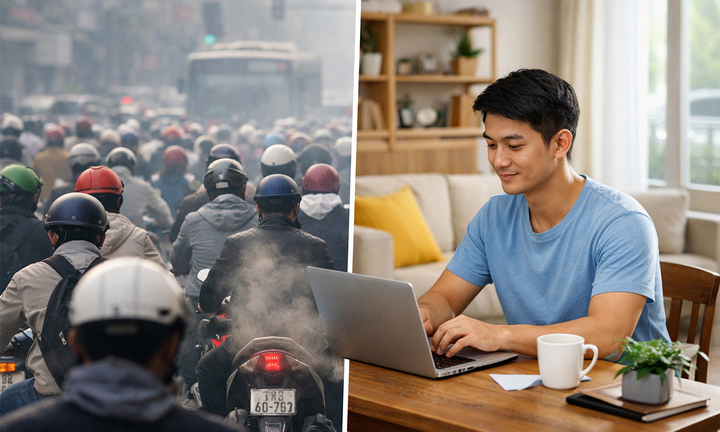 Có thể tiết kiệm nghìn lít xăng từ một cái gật đầu của sếp, cho làm việc online 