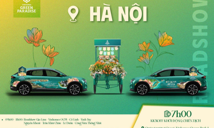 Hà Nội rực sắc xanh Vinhomes Green Paradise Cần Giờ trong ngày 8/3