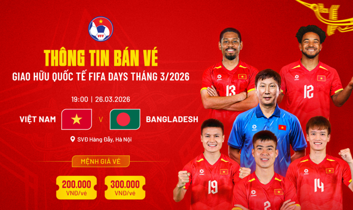Mua vé xem Việt Nam vs Bangladesh ở đâu, giá bao nhiêu?