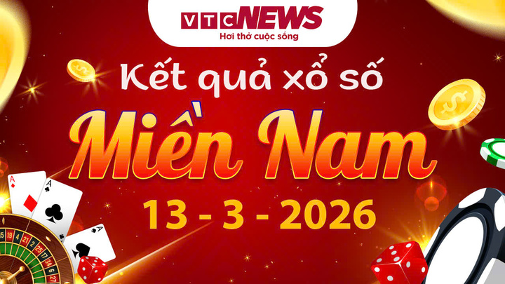 XSMN 13/3 - Trực tiếp kết quả xổ số miền Nam hôm nay 13/3/2026