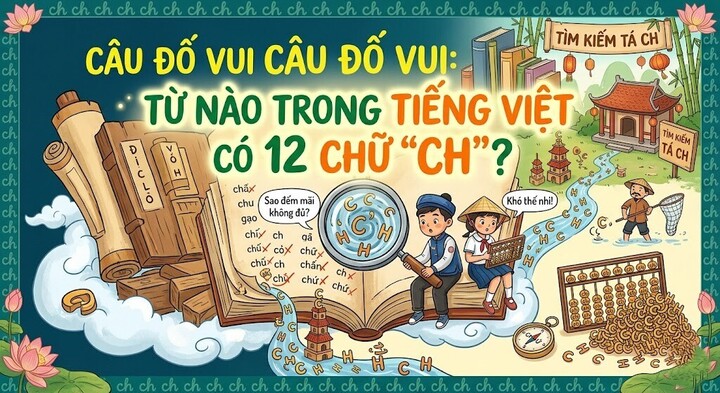 Từ tiếng việt nào có tới 12 chữ 'Ch'?