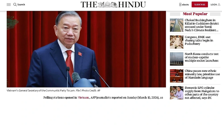 Truyền thông, chuyên gia quốc tế đánh giá cao ý nghĩa ngày bầu cử tại Việt Nam