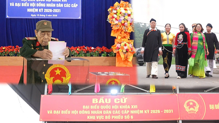 Cụ ông 96 tuổi mặc quân phục đi bầu cử khiến nhiều người xúc động