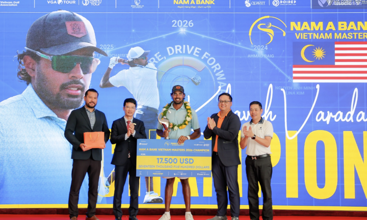 Tay golf Malaysia vô địch giải Nam A Bank Vietnam Masters 2026