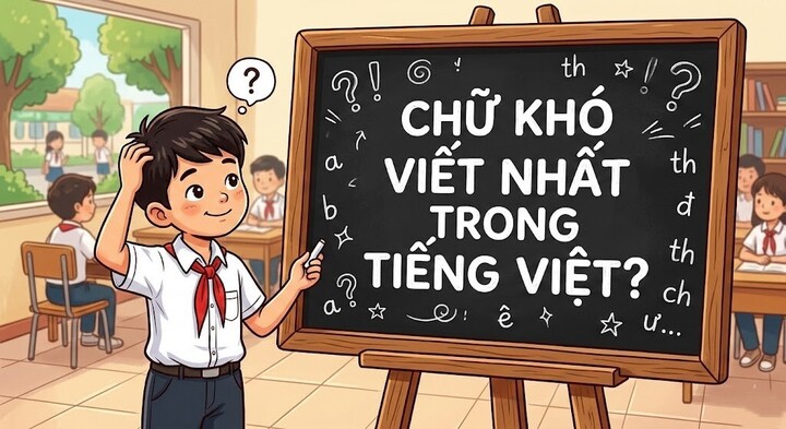 Chữ nào khó viết nhất trong tiếng Việt?