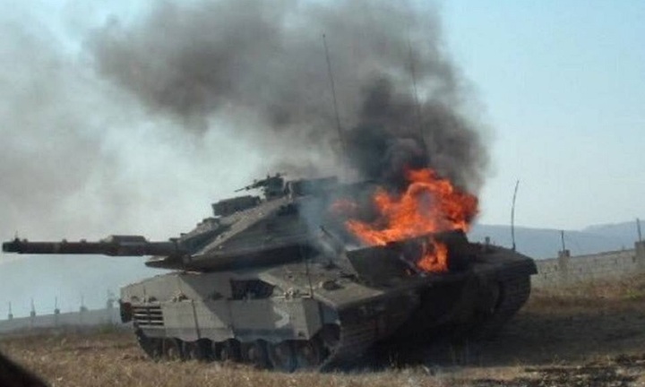 Hezbollah phục kích dữ dội, nhiều xe tăng Merkava của Israel bị phá hủy