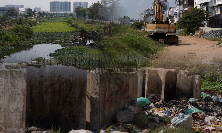 Dự án kênh 9.000 tỷ chậm tiến độ, thi công cầm chừng kéo dài
