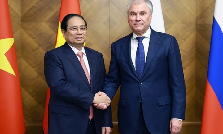 Thủ tướng Phạm Minh Chính hội kiến lãnh đạo cấp cao Nga