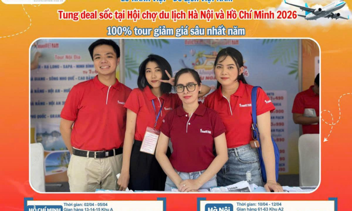 Lữ Hành Việt Nam tung ưu đãi lớn, tour giá tốt tại Ngày hội Du lịch 2026