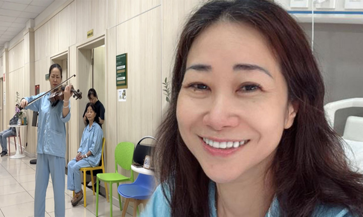 Tài năng của bệnh nhân kéo đàn ở A9 Bạch Mai khiến dân mạng trầm trồ