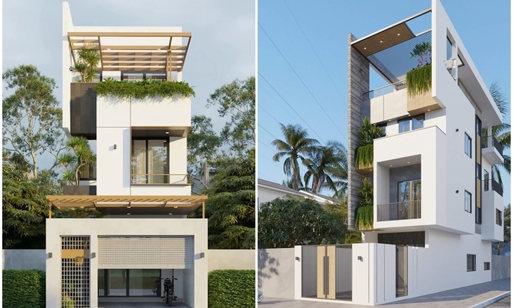 Những mẫu nhà lệch tầng 4x20m hiện đại được yêu thích 