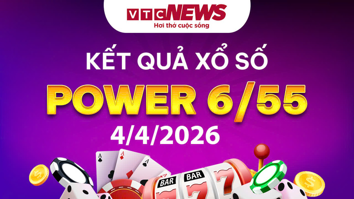 Vietlott 4/4 - Kết quả xổ số Vietlott hôm nay 4/4/2026 - Xổ số Power 6/55