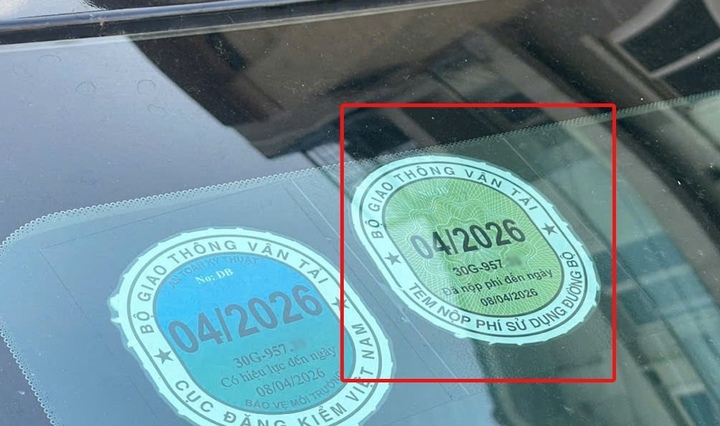 Bỏ tem đăng kiểm dán trên kính ô tô từ năm 2027