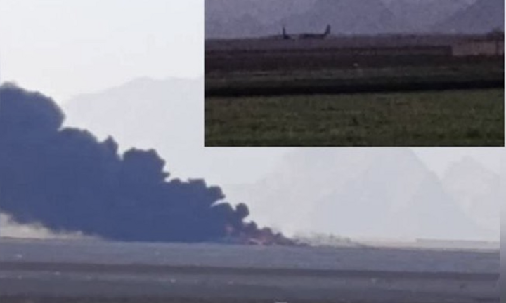 Hình ảnh vận tải cơ Mỹ cháy rụi trong nhiệm vụ giải cứu phi công