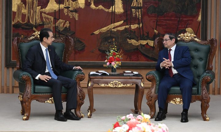 Thủ tướng Phạm Minh Chính tiếp Đại sứ Trung Quốc Hà Vĩ