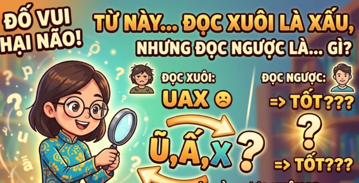 Từ tiếng Việt nào đọc xuôi là 'xấu', đọc ngược lại thì không còn 'xấu'?