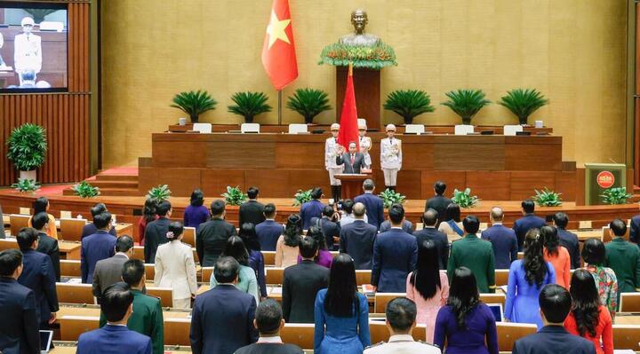 Lễ tuyên thệ nhậm chức của Chủ tịch Quốc hội khóa XVI Trần Thanh Mẫn