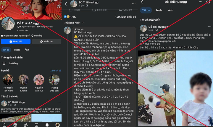 Dựng chuyện bắt cóc trẻ em, kêu gọi từ thiện để trục lợi