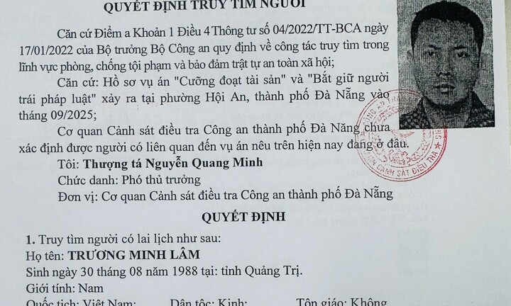 Truy tìm kẻ liên quan vụ án cưỡng đoạt tài sản và bắt giữ người trái pháp luật