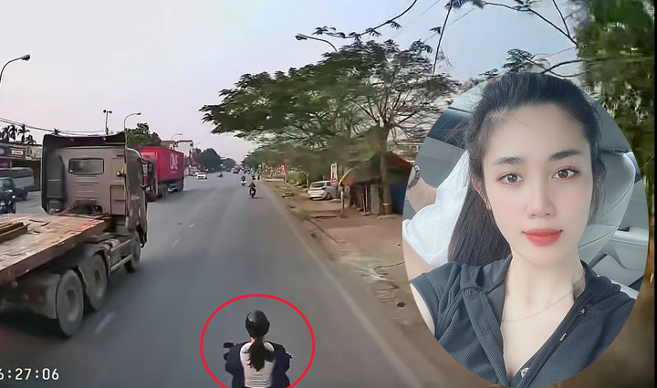 Cô gái kể phút hoảng loạn khi bị xe tải đẩy đi cả trăm mét trên quốc lộ