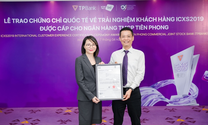 TPBank đạt chuẩn quốc tế ICXS2019 về trải nghiệm khách hàng