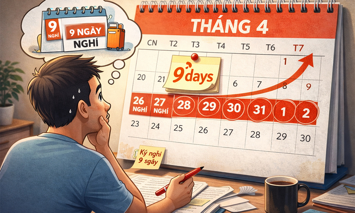 75% độc giả VTC News muốn hoán đổi để nghỉ 9 ngày dịp Giỗ Tổ, 30/4-1/5