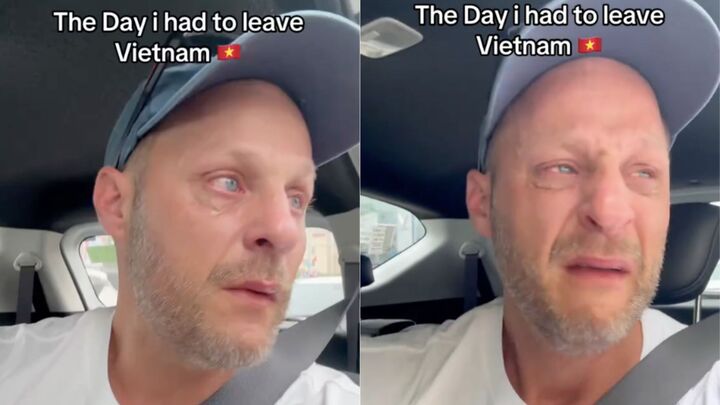 Khách Tây khóc sụt sùi khi rời Việt Nam, hứa mua vé một chiều để quay lại