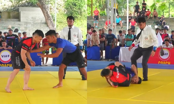 Thách đấu cựu vô địch SEA Games, học trò Johnny Trí Nguyễn xin thua sau 38 giây