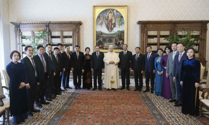 Chủ tịch Quốc hội Trần Thanh Mẫn hội kiến Giáo hoàng tòa thánh Vatican LEO XIV