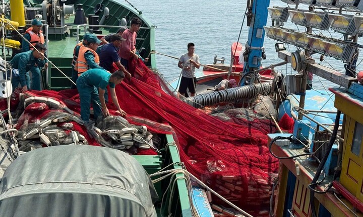 Tàu cá va vào bãi đá ngầm, 12 ngư dân cầu cứu giữa biển Đà Nẵng