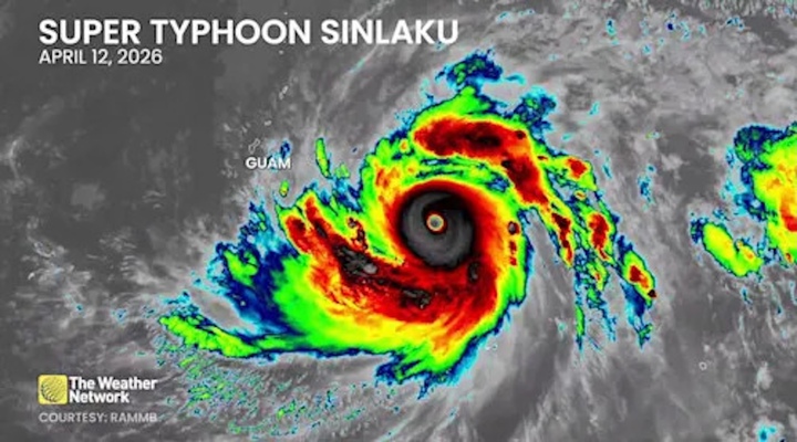 Cơn bão mạnh nhất hành tinh Sinlaku sắp đổ bộ Mỹ 