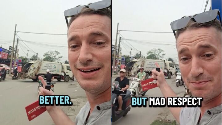 Du khách Tây ấn tượng mạnh với tiếng nhạc từ xe chở rác của Việt Nam