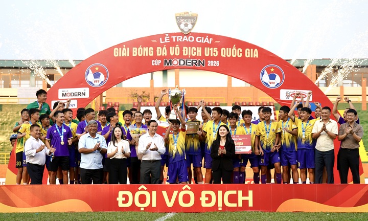 Hà Nội vô địch giải U15 Quốc gia 2026