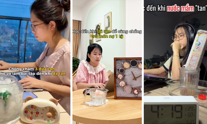Trào lưu kỳ lạ 'học đến khi đá tan' của gen Z gây bão mạng xã hội