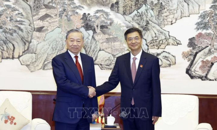 Tổng Bí thư, Chủ tịch nước Tô Lâm hội kiến Bí thư khu ủy Khu tự trị dân tộc Choang Quảng Tây