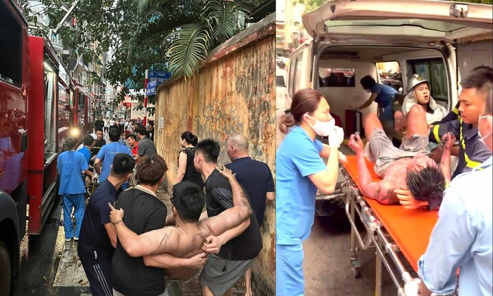 Cháy nhà trong ngõ sâu ở Hà Nội, một người mắc kẹt