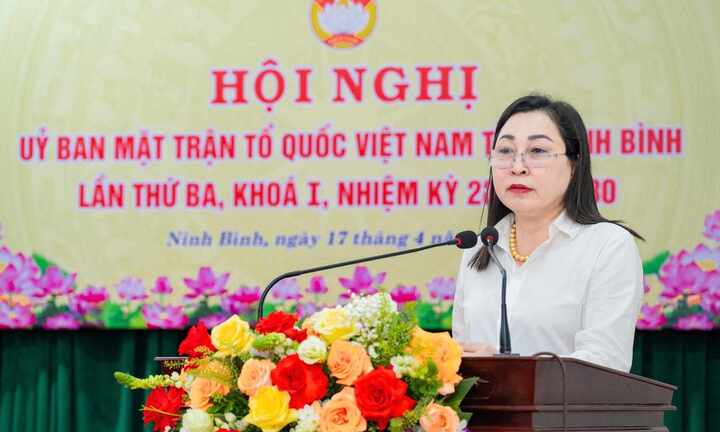 Ninh Bình có tân Chủ tịch Ủy ban MTTQ tỉnh nhiệm kỳ 2025–2030