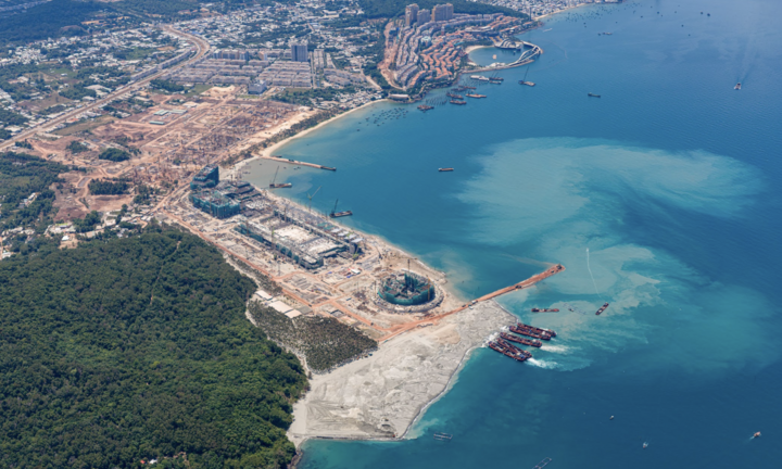 Diện mạo Trung tâm Hội nghị APEC ở Phú Quốc dần lộ diện sau 10 tháng thi công