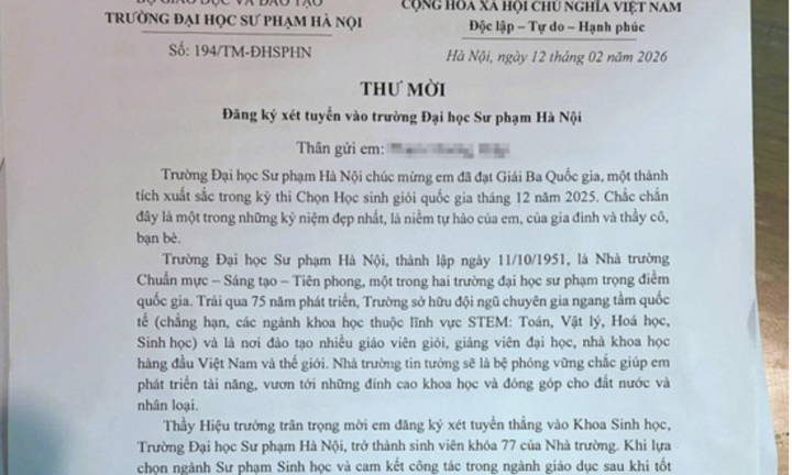 Hiệu trưởng ĐH Sư phạm Hà Nội mời đích danh học sinh đăng ký xét tuyển thẳng từ lớp 11